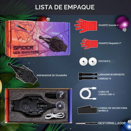Miniatura 4 de Tirador de telaraña, tirador de telaraña real que realmente dispara para niños, cosas de juguete geniales para fanáticos de superhéroes