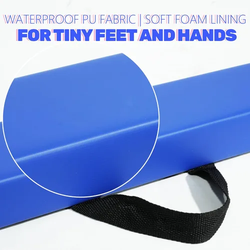 Miniatura 6 de FC FUNCHEER - Viga de equilibrio plegable, viga de suelo para gimnasia, equipo de gimnasia para niños, base de madera, fondo antideslizante y bolsa