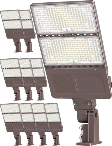 Miniatura 15 de Luz de estacionamiento LED de 480 V 150 W ETL Listado comercial 22500LM LED Shoebox Pole Luces de inundación 5000K IP65 Área al aire libre
