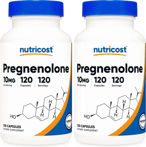Miniatura 6 de Nutricost Pregnenolone 10 mg, 120 cápsulas - Sin OMG, sin gluten, cápsulas vegetarianas