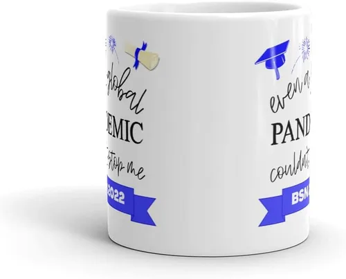 Miniatura 3 de BSN 2022 - Taza de café para graduación de graduación de licenciatura en enfermería, regalo de graduación – Even A Global Pandemic Couldn't Stop Me