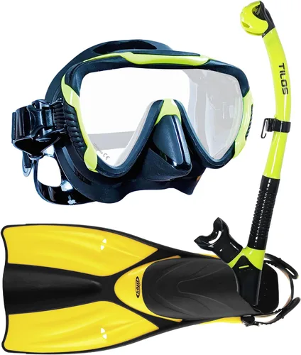 Miniatura 12 de Tilos Máscara Morphi con buceo U-Pro II y paquete de aletas OH de escapada