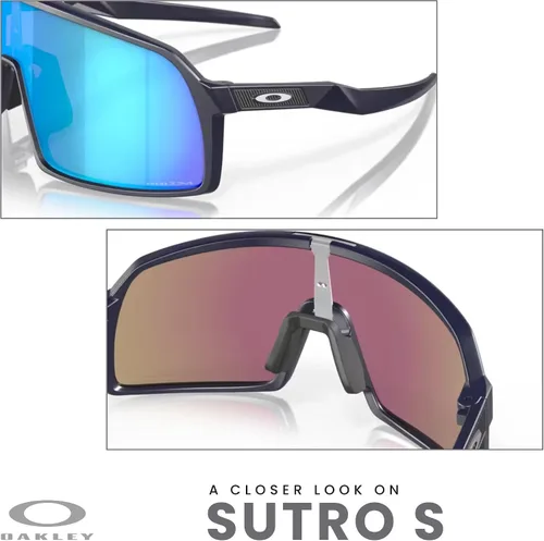 Miniatura 62 de Oakley Sutro OO9406 / OO9462 - Lentes de sol para hombre, kit de correa de accesorios, bolsa de microfibra