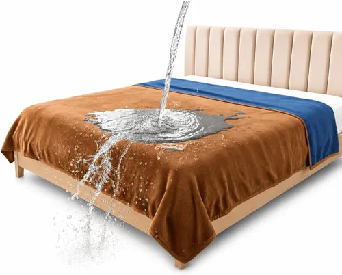 Miniatura 9 de Bedding Aid-Manta de franela impermeable para la intimidad de la cama, manta para momentos de amor y placer para adultos, 100% a prueba de fugas