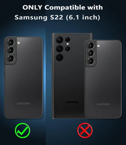 Miniatura 7 de Funda para Samsung Galaxy S22, [protector de pantalla integrado] [a prueba de golpes] [a prueba de caídas] Samsung S22, protección de grado militar