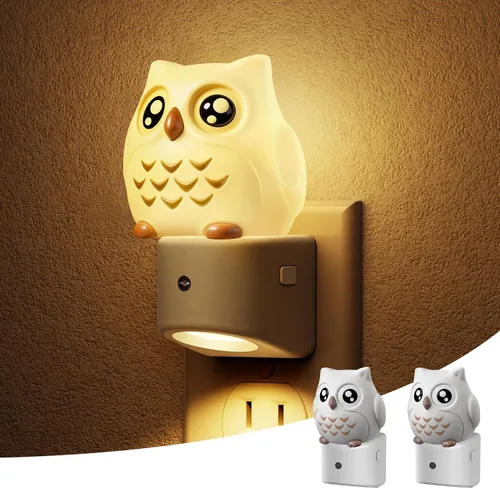 Miniatura 11 de L LOHAS LED - Luz nocturna enchufable para niños, luces nocturnas 3D de cachorros lindas con sensor de atardecer a amanecer, 1600K/2700K/5000K 3CCT