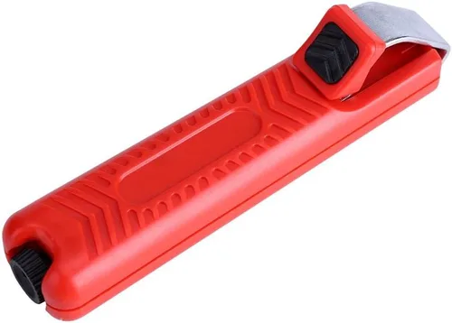 Miniatura 4 de Ciglow Mini pelacables para cuchillos (Ciglowb5nacvf0t1), 0.315-1.102 in, rojo, plástico, agarre ergonómico