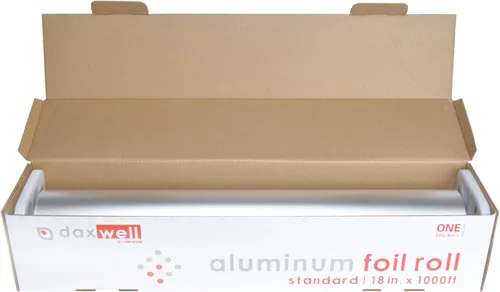 Miniatura 2 de Daxwell Rollo de papel de aluminio, estándar, 18 "x 1000 pies, J10003335, plateado