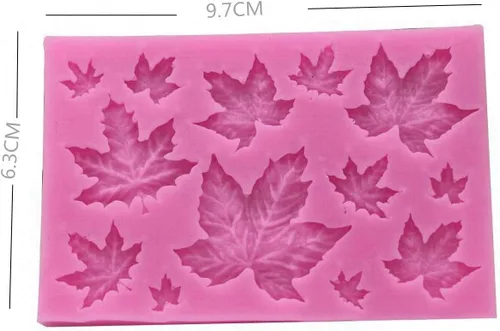 Miniatura 2 de Molde de fondant para bricolaje, flores, cola de sirena, hojas, lindo molde de silicona para pastel de caramelo de chocolate, vela de arcilla hecha