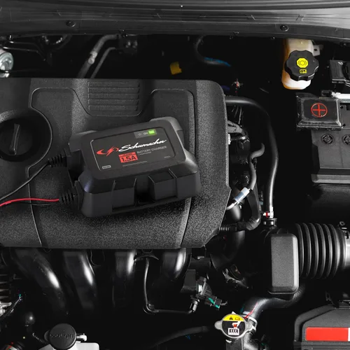 Miniatura 4 de Schumacher Electric 1.5A Cargador y mantenedor de batería de automóvil a bordo y solución 3 en 1, para baterías de 6V/12V de deportes acuáticos