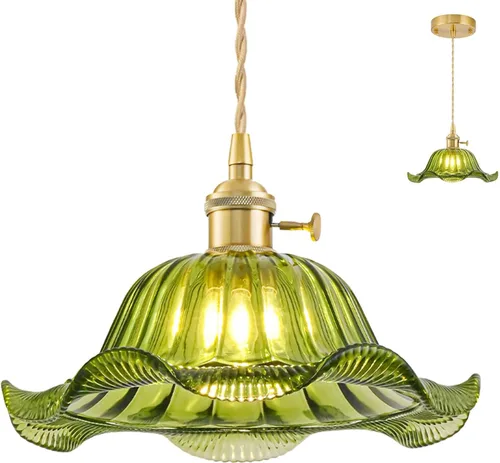 Miniatura 15 de Paquete de 2 luces colgantes para isla de cocina, lámparas colgantes ajustables de cristal, luces colgantes negras mate, isla de cocina, iluminación