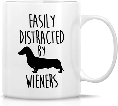 Miniatura 79 de Retreez - Taza divertida con texto en inglés "Funny Cute Golden Retriever Don't Stop Retrievin' Dog Lover", 325 ml, tazas de café de cerámica