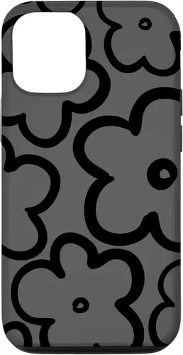 Miniatura 28 de Cute Flower Pattern Wildflower Charcoal Grey Black Floral Case for iPhone 17