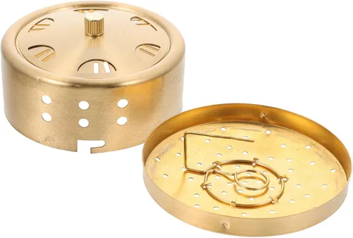 Caja de moxibustión de cobre portátil sin humo Moxa quemador para uso doméstico Uso compacto ajustable eólico ligero durable Moxibustión herramienta