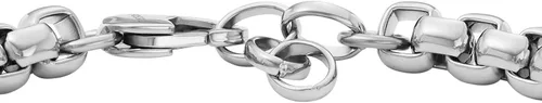 Miniatura 3 de Fossil - Pulsera de identificación de acero inoxidable chapado para hombre, de regalo personalizada, grabable