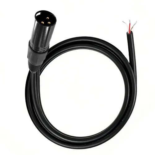 Miniatura 8 de Cable de micrófono XLR de 3 pines, XLR de 3 pines hembra a cable desnudo, cable de altavoz de extremo abierto, cable de audio de repuesto para DJ/PA