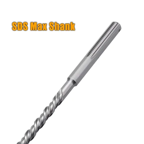 Miniatura 4 de Broca de martillo giratorio SDS Max de 1-1/2 pulgadas x 31.5 pulgadas, brocas de hormigón con punta de carburo para hormigón, ladrillo, cemento