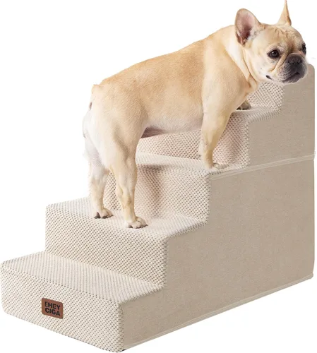 Miniatura 44 de EHEYCIGA Escaleras para perros pequeños de 13.5 pulgadas de alto, escalones para perros de 3 escalones para sofá y silla, escalones para mascotas