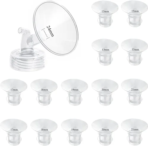 Miniatura 9 de Insertos de brida de 19 mm para Medela, escudos/bridas Spectra de 24 mm, compatibles con el extractor de leche ponible Momcozy S12 Pro/S9