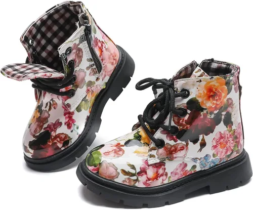 Miniatura 4 de Komfyea Botas de bebé para niña de color brillante botines para niños
