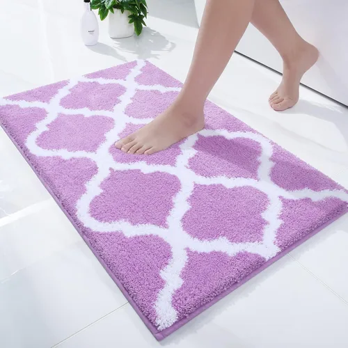 Miniatura 23 de OLANLY Alfombras de baño de 24 x 16 pulgadas, microfibra suave y absorbente, antideslizante y peluda, lavable a máquina, tapetes para el suelo