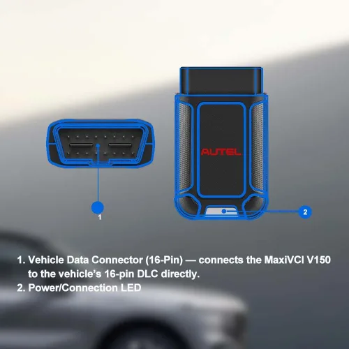 Miniatura 5 de Autel Interfaz de comunicación de vehículo Bluetooth MaxiVCI V150, escáner OBD VCI150, diagnóstico completo, trabajo con TS900, MP900-BT, MP900Z-BT
