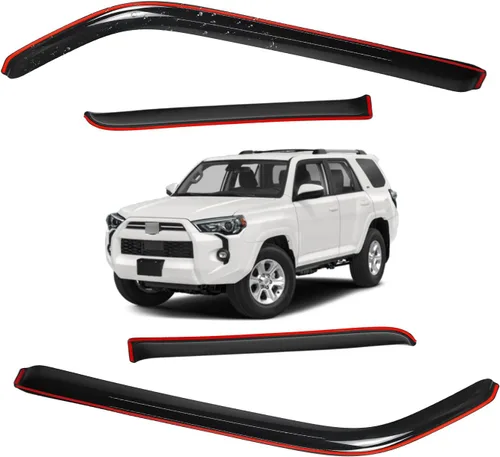 Miniatura 10 de Visor de ventana en canal para Jeep Grand Cherokee WK2 4 puertas SUV 2022, deflector de viento, protector solar y lluvia, adhesivo, a prueba