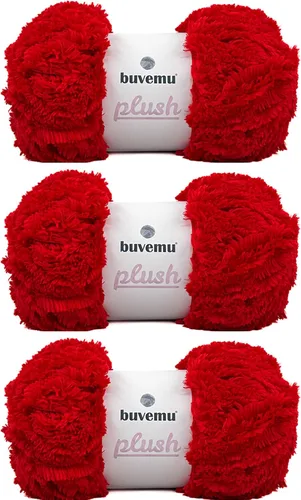 Miniatura 51 de Hilo de Pelo Sintético Super Suave y Grueso, Súper Suave y Esponjoso para Tejer, Crochet y Manualidades, 100 Gramos (3.53 Onzas) 109 Yardas