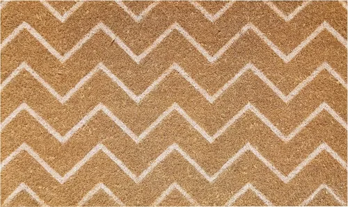 Miniatura 14 de A1HC - Felpudo de fibra de coco natural para entrada exterior, tratado antidesprendimiento, resistente, perfil delgado, fácil de limpiar y Negro