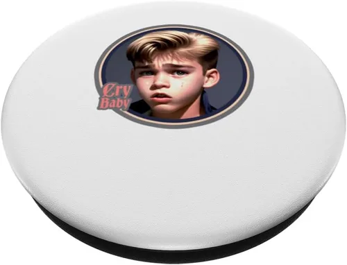 Miniatura 2 de Cry Baby Logotipo gráfico para amigos hipster renacentistas, PopSockets intercambiables PopGrip