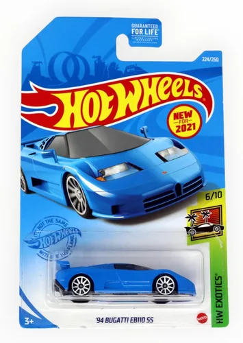 Miniatura 2 de Hot Wheels Bugatti EB110 SS '94, [Azul] 224/250 Exotics 6/10