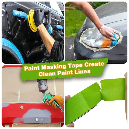 Miniatura 7 de EDSRDRUS Cinta Fina para Pintores 1/8, 1/4, 1/2 pulgada de Ancho Cinta para Pintor Cinta de Pintura, Cinta de Enmascarar, Cinta de Rayas, Cinta