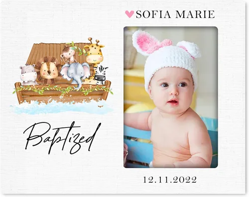 Miniatura 14 de LifeSong Milestones Marco de fotos de bautismo, regalos de bautismo personalizados para niñas, niños, padrinos, regalos de baby shower, recuerdos