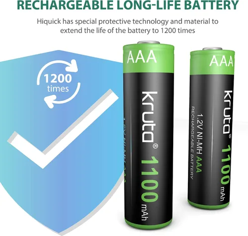 Miniatura 6 de Luces solares AAA 1100 mAh de alta capacidad 1.2 V Ni-MH recargable AAA batería solar para luces solares al aire libre, cadena de luces de batería