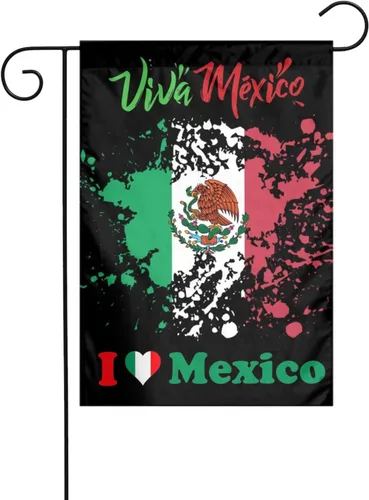 Miniatura 12 de Bandera de la amistad de Estados Unidos y México de 3 x 5 pies, pancarta de jardín para interiores y exteriores, decoración perfecta México Amistad