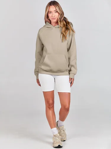 Miniatura 157 de ANRABESS - Sudaderas con capucha para mujer, sobre talla, de vellón de manga larga, modelo de 2024, para otoño