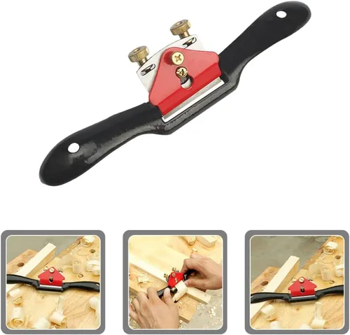 Miniatura 5 de Angoily Juego de herramientas de carpintería Cepilladoras para carpintería Cepilladora manual Herramienta de descorteza de escofina de madera