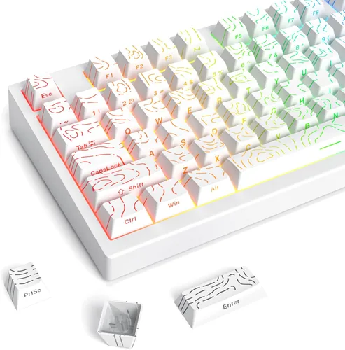 Miniatura 37 de GTSP 61 Teclas 60 Por Ciento, Teclas Ducky One 2 Mini para Teclado Mecánico Perfil OEM RGB PBT Set de Teclas con Extractor de Teclas para Cherry MX