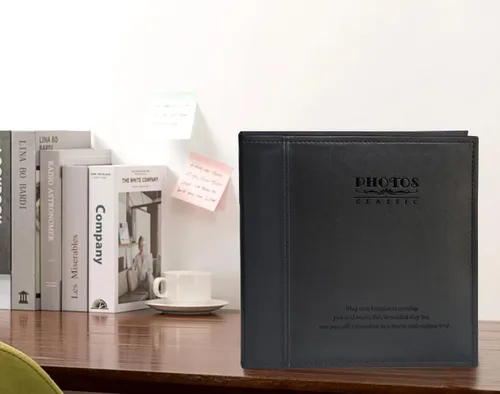 Miniatura 4 de Zoview Álbum de fotos magnético autoadhesivo, álbum familiar, cubierta de cuero, álbumes DIY hechos a mano con capacidad para fotos de 3 x 5, 4 x 6