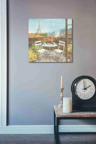 Miniatura 2 de Epic Graffiti 'September In Paris' de Danhui Nai, lienzo decorativo para pared, 18 x 18 pulgadas
