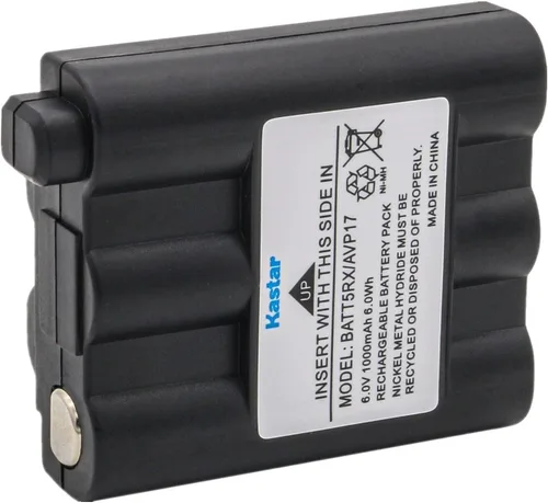 Kastar Paquete de 1 batería recargable Ni-MH de 6.0 V 1000 mAh compatible con Midland GXT-1000 GXT-1000G GXT-1000PS GXT-1000VP4 GXT-1000X3VP4