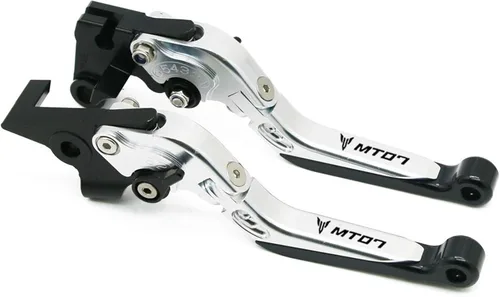 Miniatura 9 de Para Yamaha MT-07 FZ-07 FZ07 MT07 FZ 07 2014 2023 motocicleta ajustable plegable extensible embrague palancas de freno de embrague (color : 1)