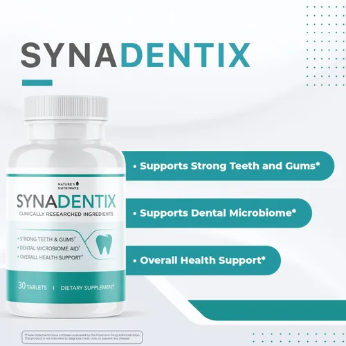Miniatura 2 de Synadentix - Tabletas de cuidado bucal – Fórmula natural con mezcla de hidroxiapatita y enzimas – Tabletas de disolución sin OMG, fáciles de usar