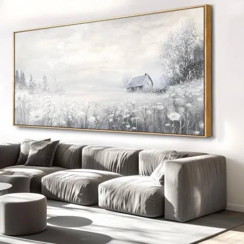 Miniatura 15 de Lienzo decorativo para pared de sala de estar, paisaje de bosque verde, sol sobre bosque, fotografía impresa en lienzo para decoración de pared
