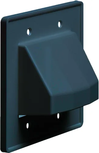 Miniatura 5 de Arlington, placa de pared para cables, empotrada, puede pintarse, CE1-10 Blanco