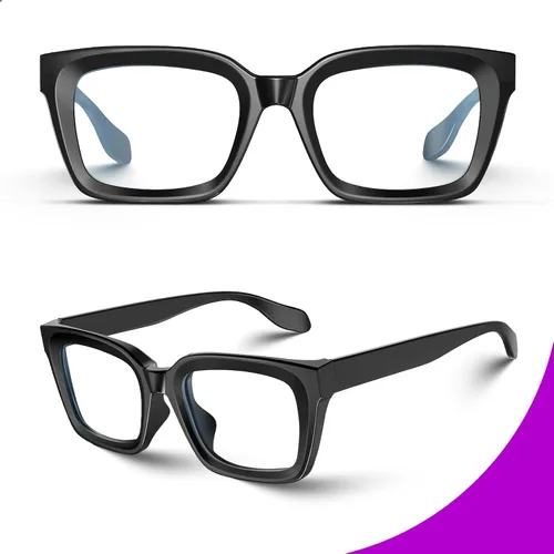 Miniatura 4 de VISOONE MONTANA - Lentes cuadrados gruesos con bloqueo de luz azul con antideslumbramiento para mujeres trabajadoras y hombres