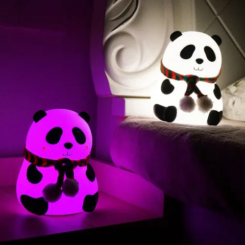 Miniatura 2 de Luz nocturna LED para niños, bonita luz nocturna de enfermería, lámpara de cuidado de los ojos no parpadeante, recargable por USB, control táctil