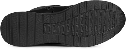 Miniatura 6 de Allegra K Botas de tacón grueso con plataforma para mujer sobre la rodilla