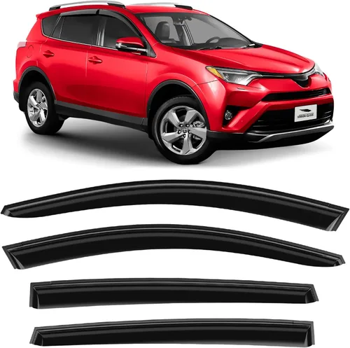 Miniatura 9 de Voron Glass Protectores de lluvia extra duraderos con cinta adhesiva para Toyota Camry 2018-2024, deflectores de ventana, viseras de ventana