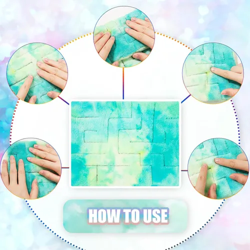 Miniatura 4 de 4 piezas de tapete sensorial de laberinto de mármol, juguetes para aliviar el estrés, tapete sensorial calmante para aliviar la ansiedad, juguetes